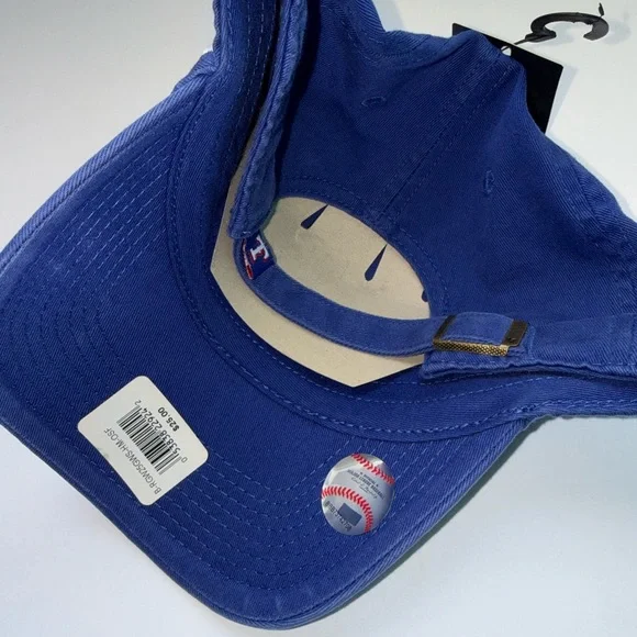 NWT '47 Brand Texas Rangers Royal Blue Clean Up Adjustable Hat - Picture 2 of 2